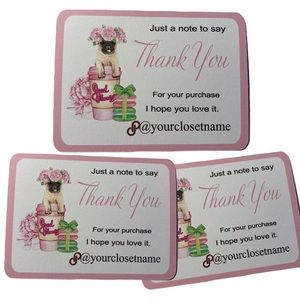 Puppy Design Thank You Note Card, Thank you Card